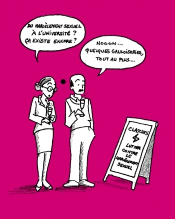 Couverture du guide pratique pour s'informer et se défendre : le harcèlement sexuel dans l'ESR